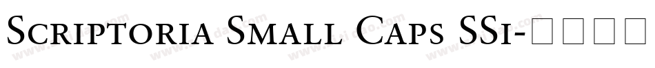 Scriptoria Small Caps SSi字体转换
